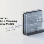 MAI-Transcribe-2-Streaming converting live speech into text for a real-time AI voice agent.